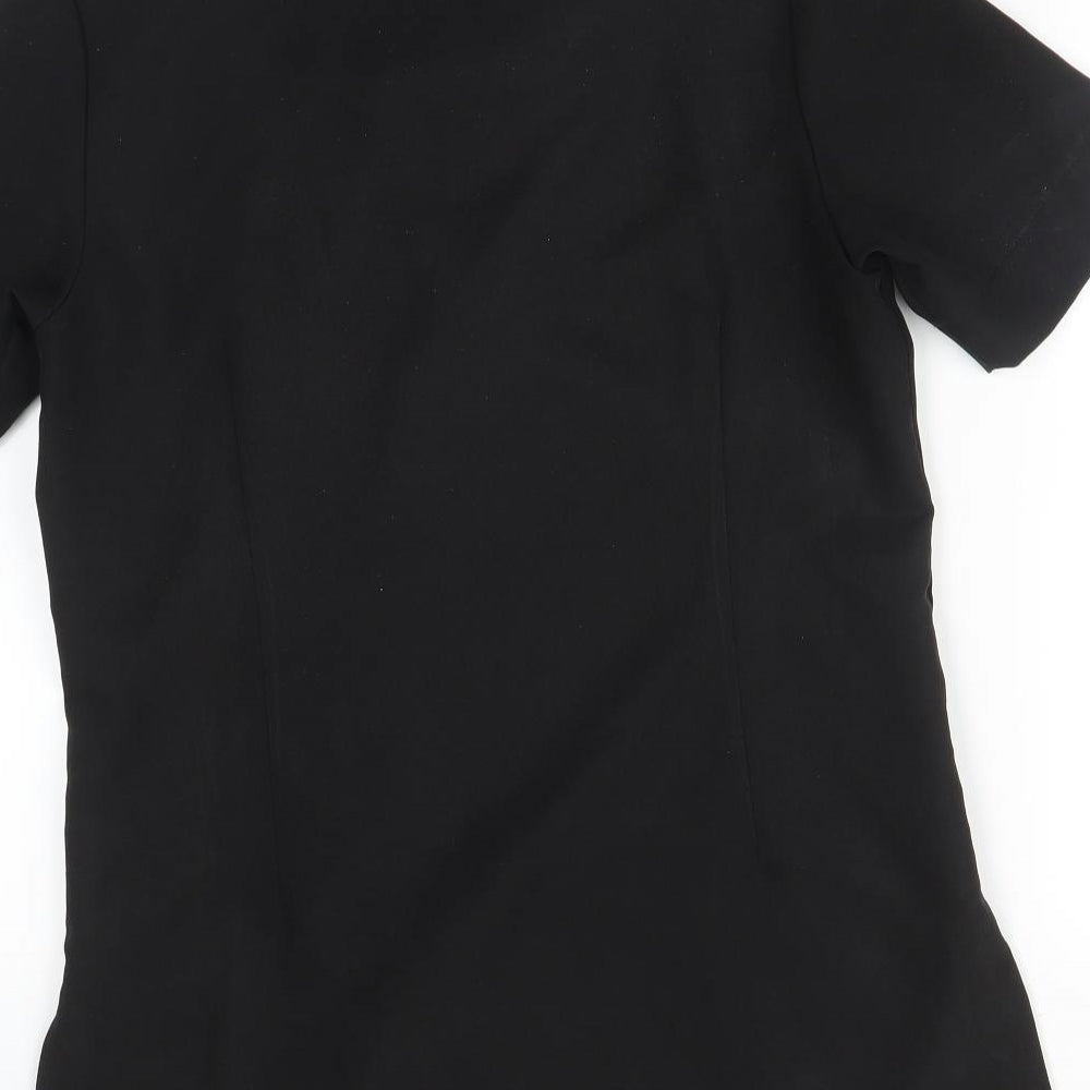 Womens UK Size 10 Premier Black Tunic T-Shirt