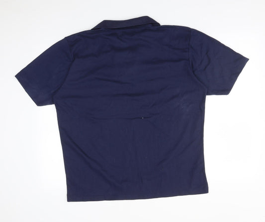 CLASSIC STYLE Mens Blue Polo Size L