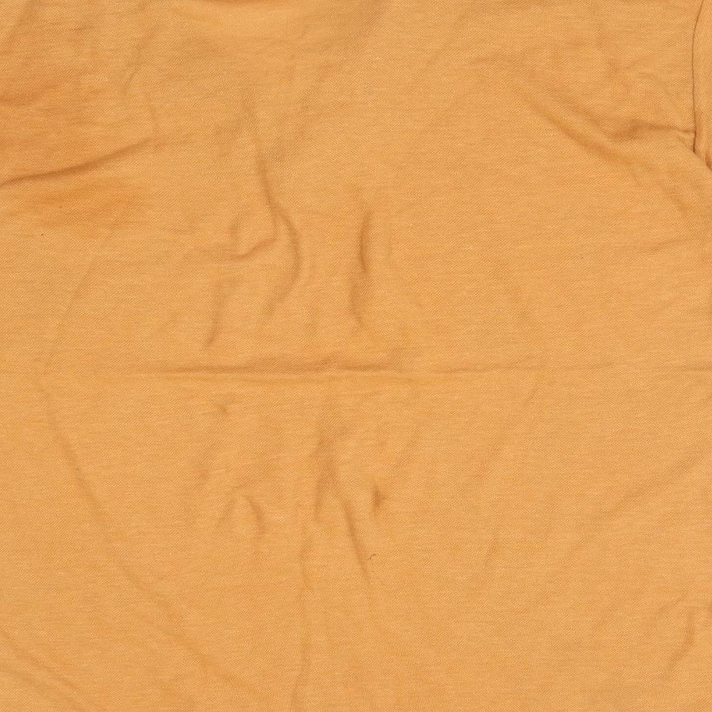 Fellini Mens Orange Polo Size L