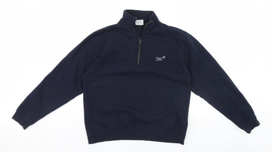 Mens UK Size M Awdis Blue Pullover Jumper