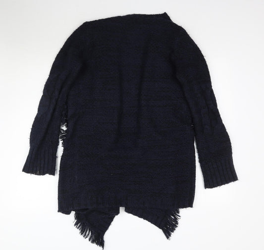 Cotton Traders Womens Blue Knit Cardigan Jumper Size 8 - Waterfall