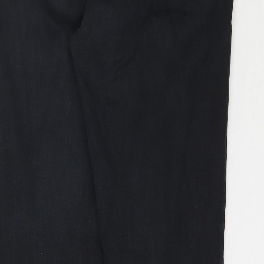 Brand and care label for Denim Co. women’s black denim skinny jeans, size UK 10, 28-inch leg