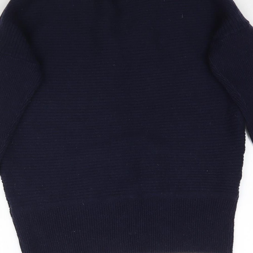 F&F Womens Blue Knit Pullover Jumper Size 6