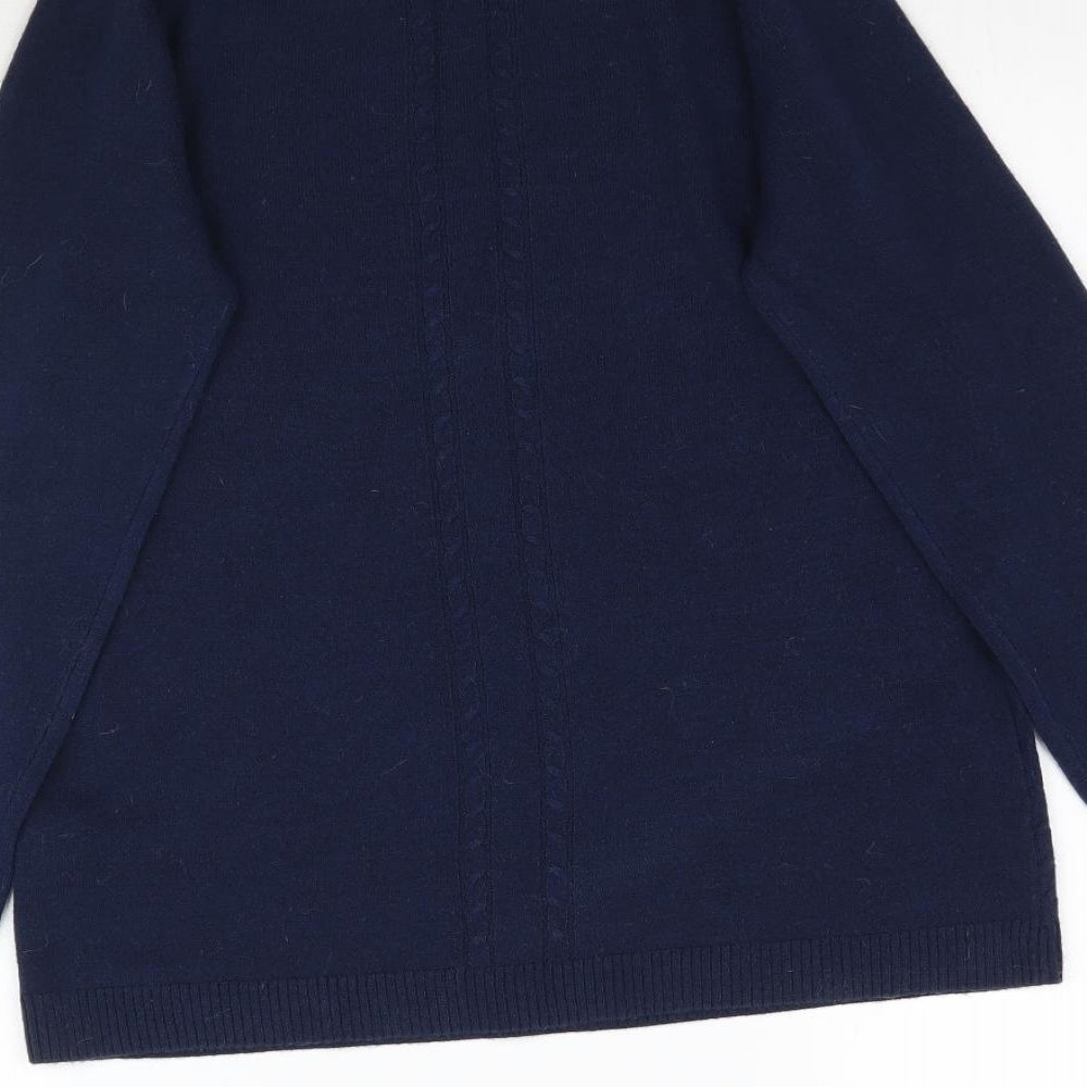 TU Womens Blue Knit Pullover Jumper Size 10