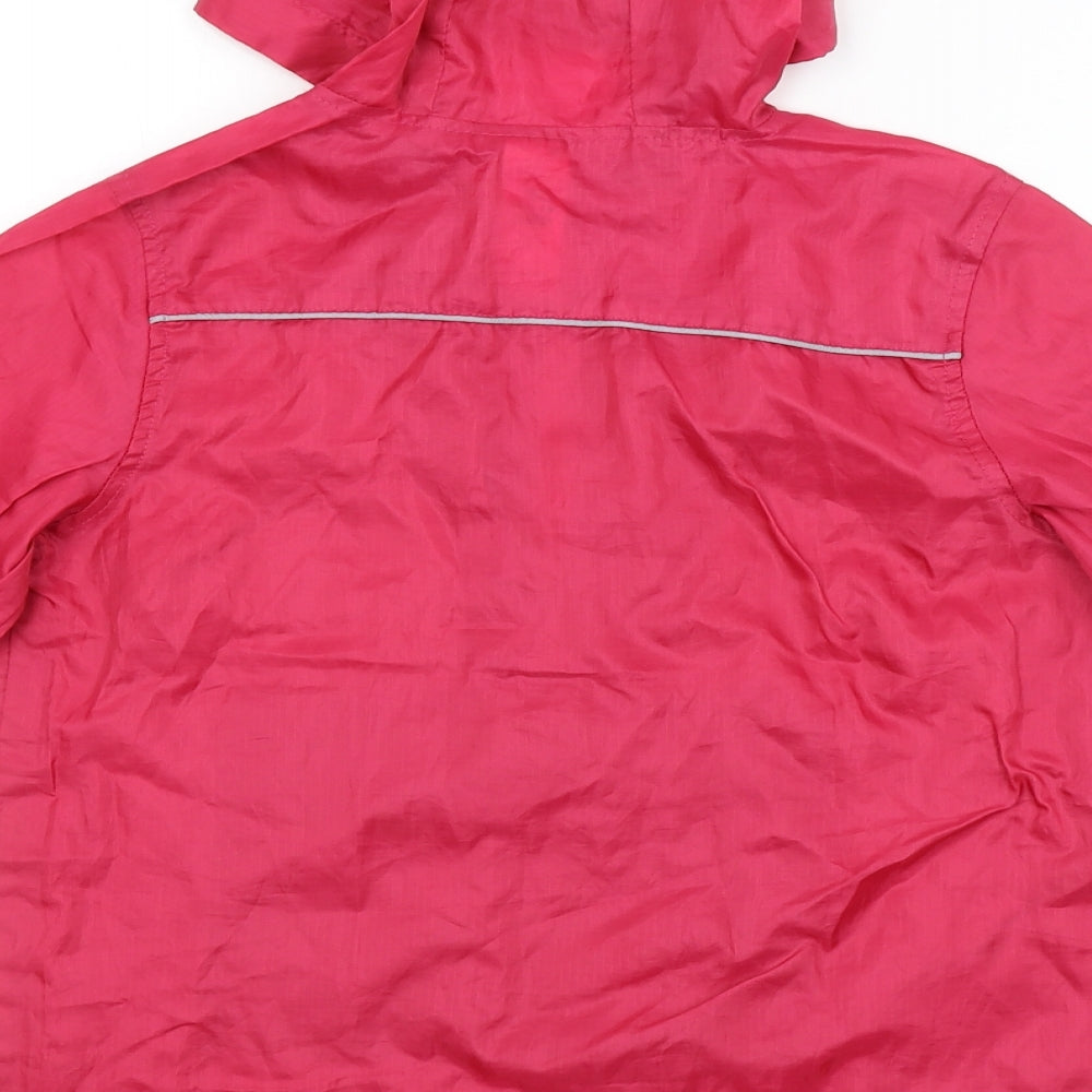 Preworn Girls Pink Rain Coat Coat Size S
