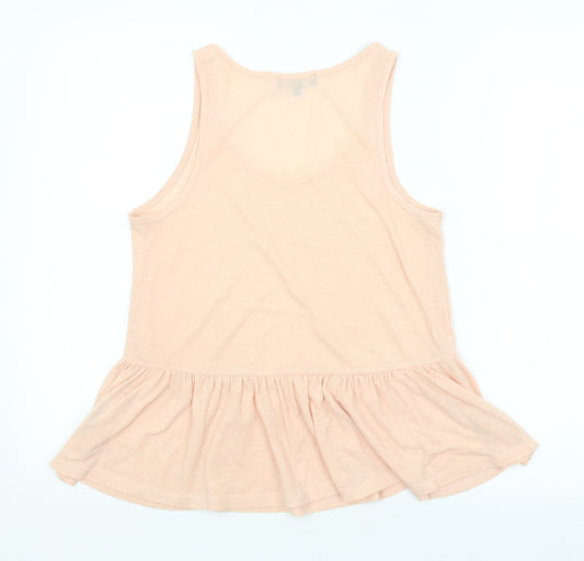 Womens UK Size 6 New Look Pink Basic Tank