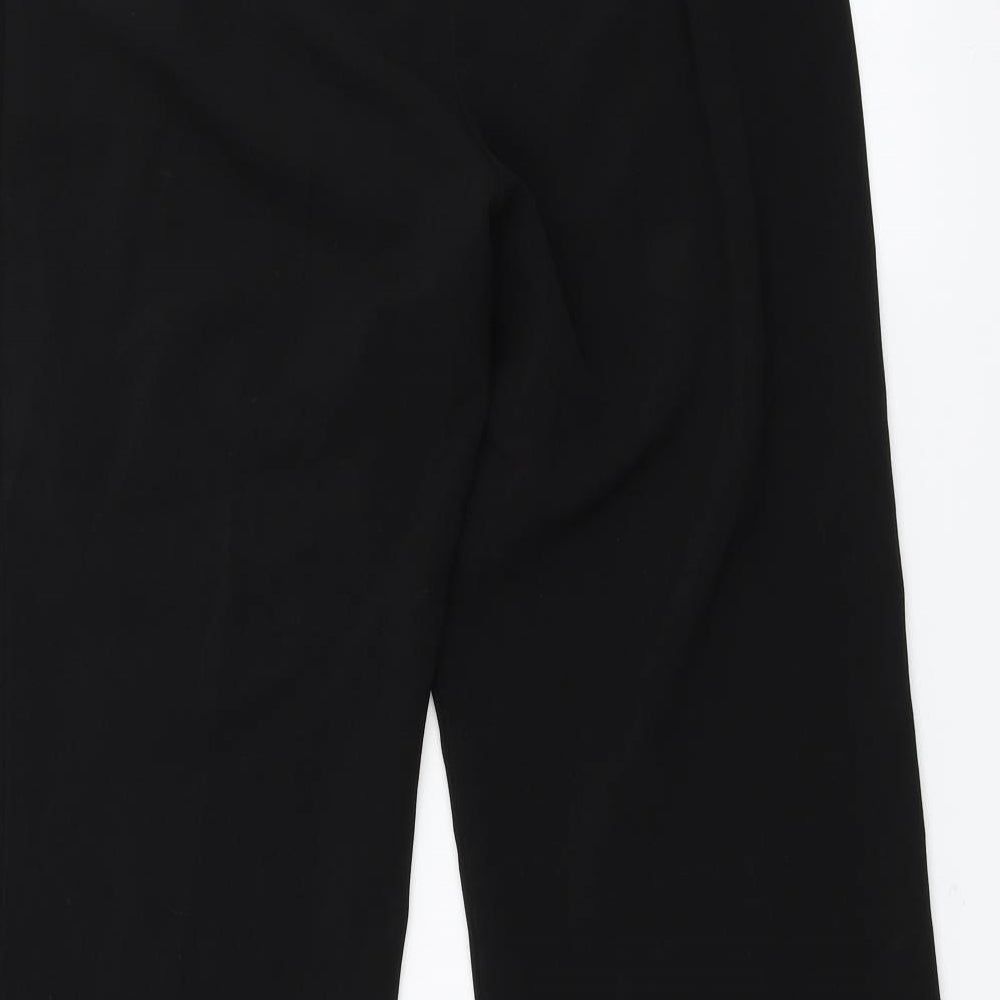 Womens UK Size 12 Mia Moda Regular Fit Black Trousers