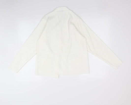 Womens UK Size S Care White Cardigan Jumper
