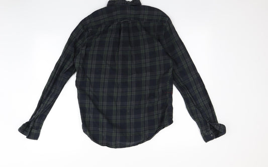 Mens UK Size S N ext Green Button-Up Long Sleeve Casual Shirt