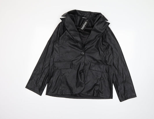 Womens UK Size 12 Boohoo Black Jacket