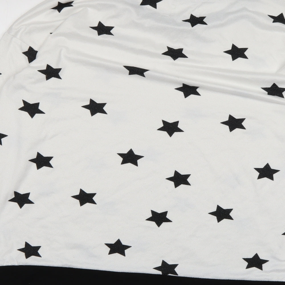 Matalan Mens White Polka Dot Pullover Jumper Size L