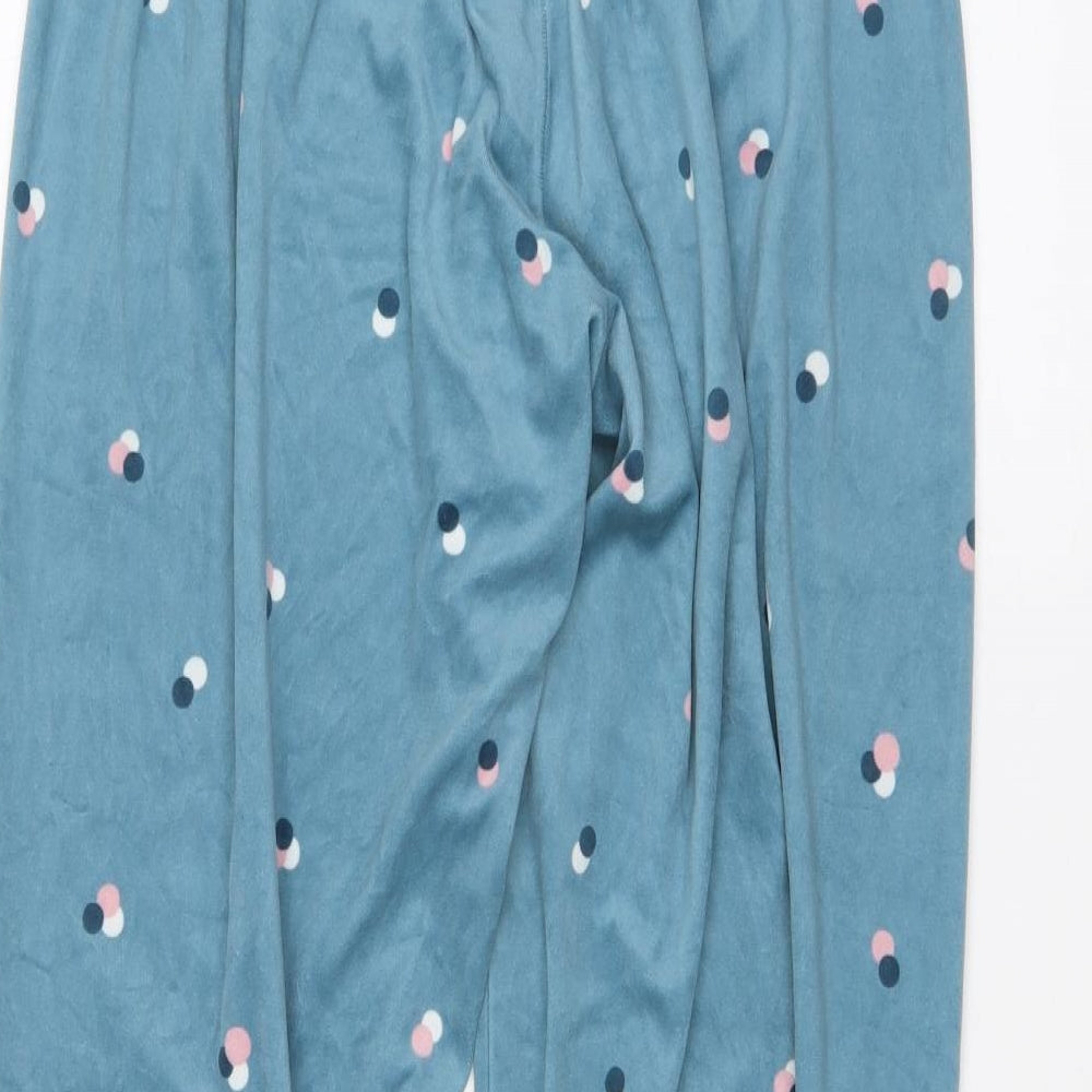 Primark Womens Blue Polka Dot Trousers Size L L26 in