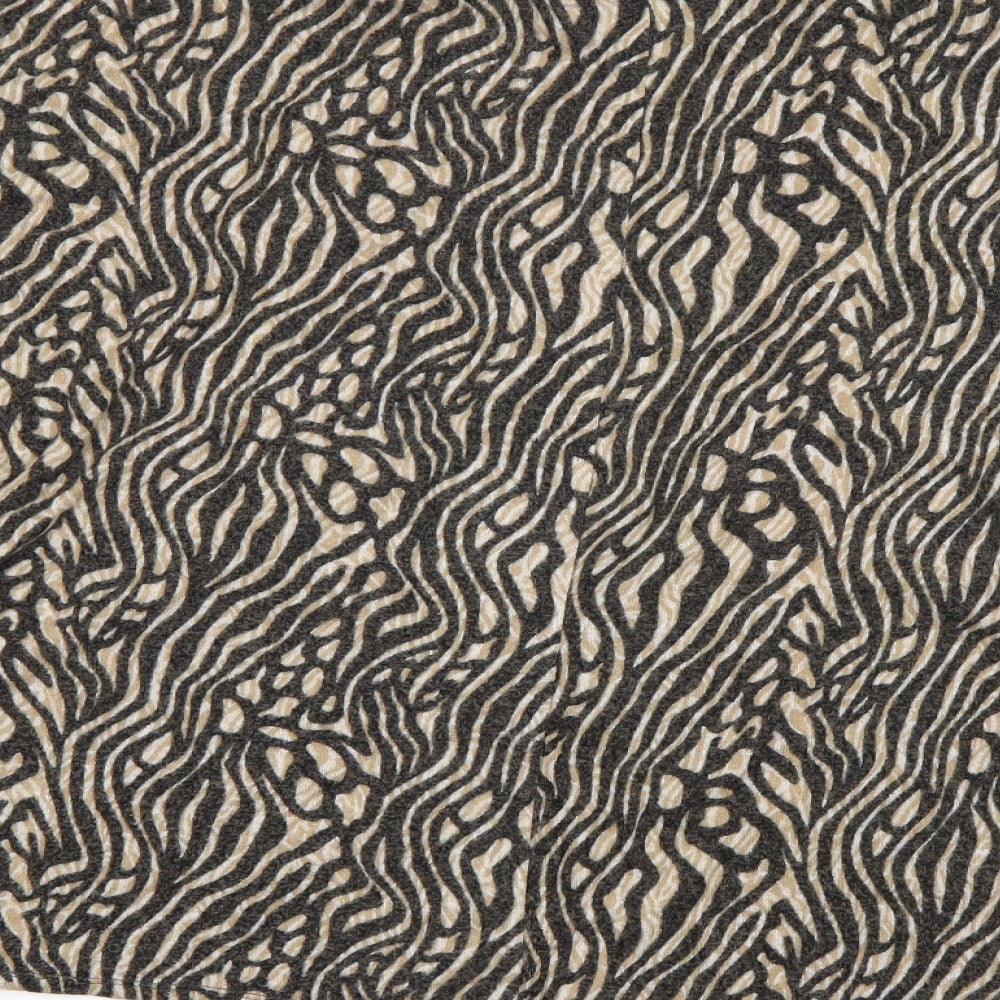 George Womens Brown Animal Print Pullover Jumper Size XL