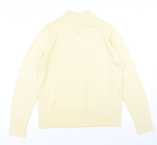 Womens UK Size 12 Papaya Yellow Pullover Jumper