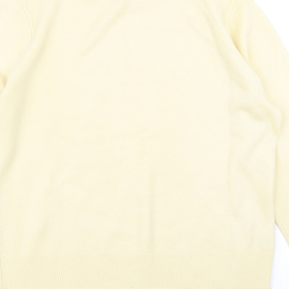 Womens UK Size 12 Papaya Yellow Pullover Jumper