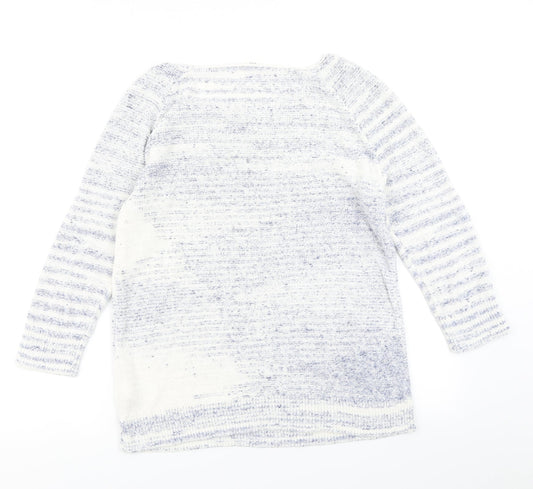 Gap Womens Blue Striped Knit Pullover Jumper Size S