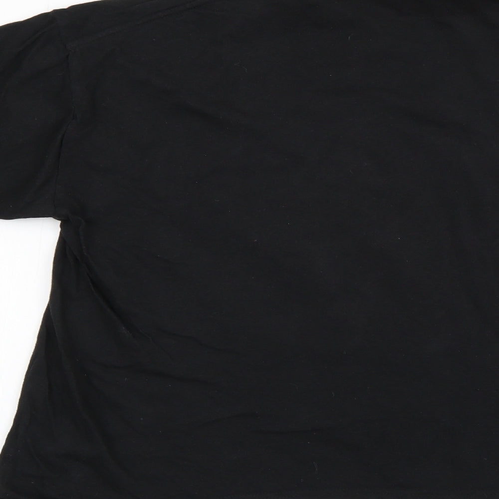 PRETTYLITTLETHING Mens Black T-Shirt Size L
