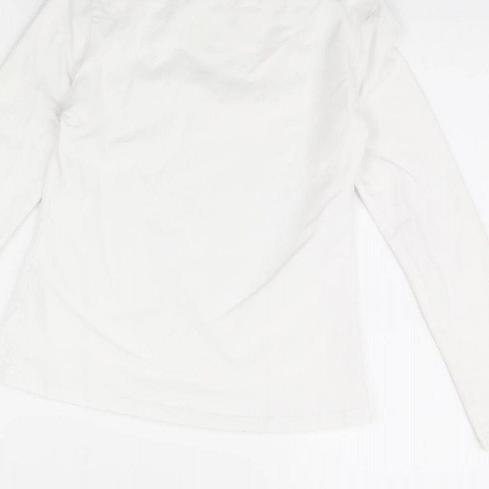 SheIn Womens White Basic Blouse Size M