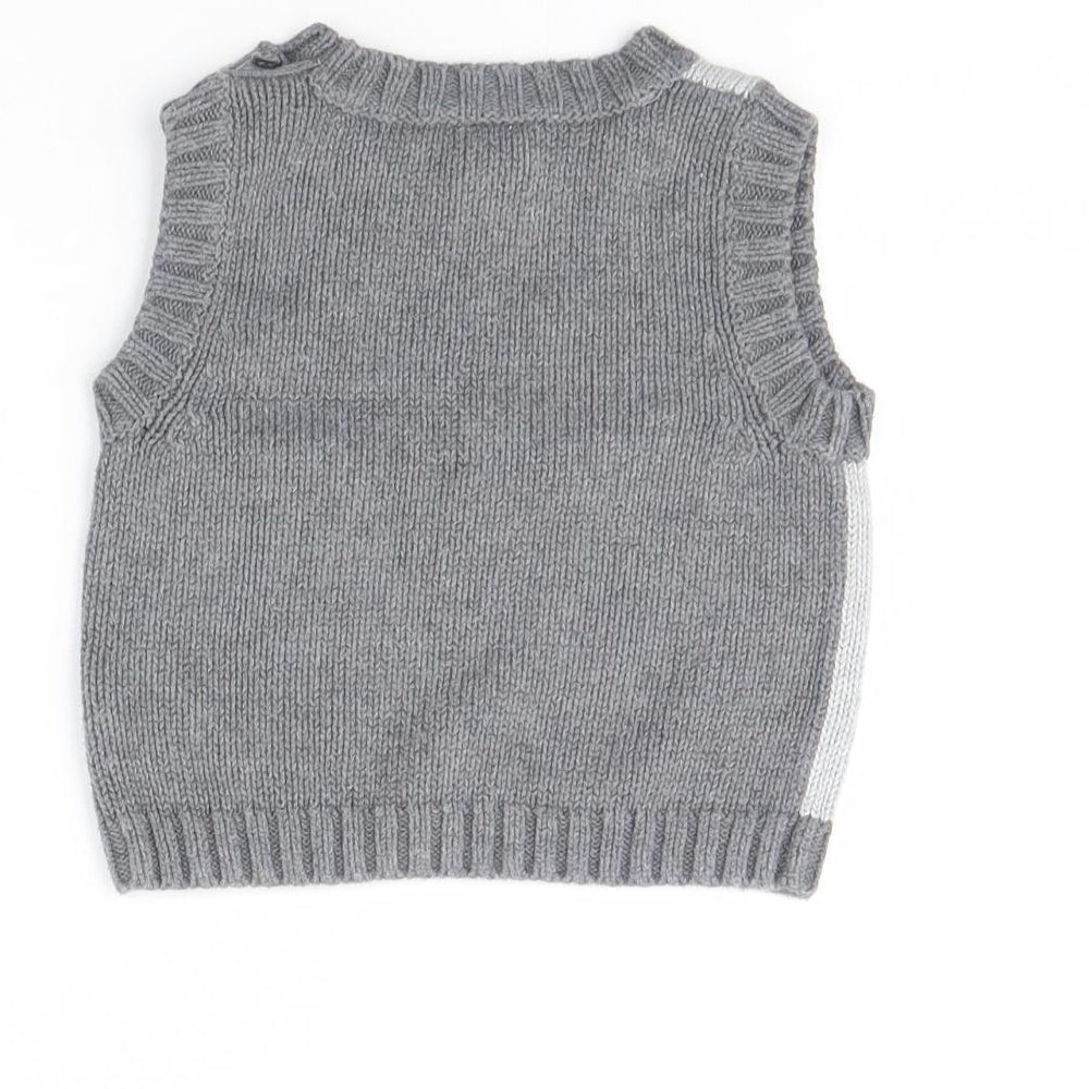 Brand and care label for Next Baby Grey jumper, size 3-6, Months - Disney