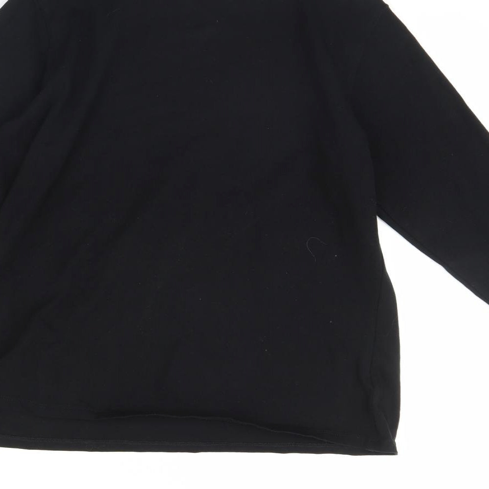 Womens UK Size 18 Preworn Black Basic Blouse