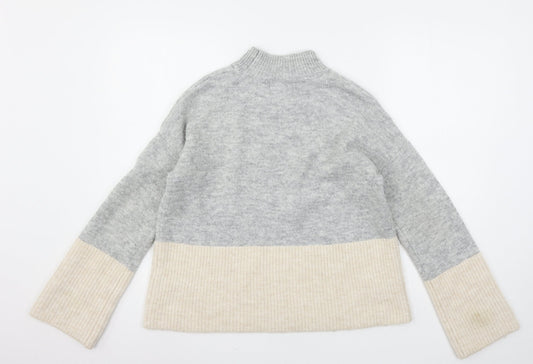 Womens UK Size S Papaya Green Pullover Jumper