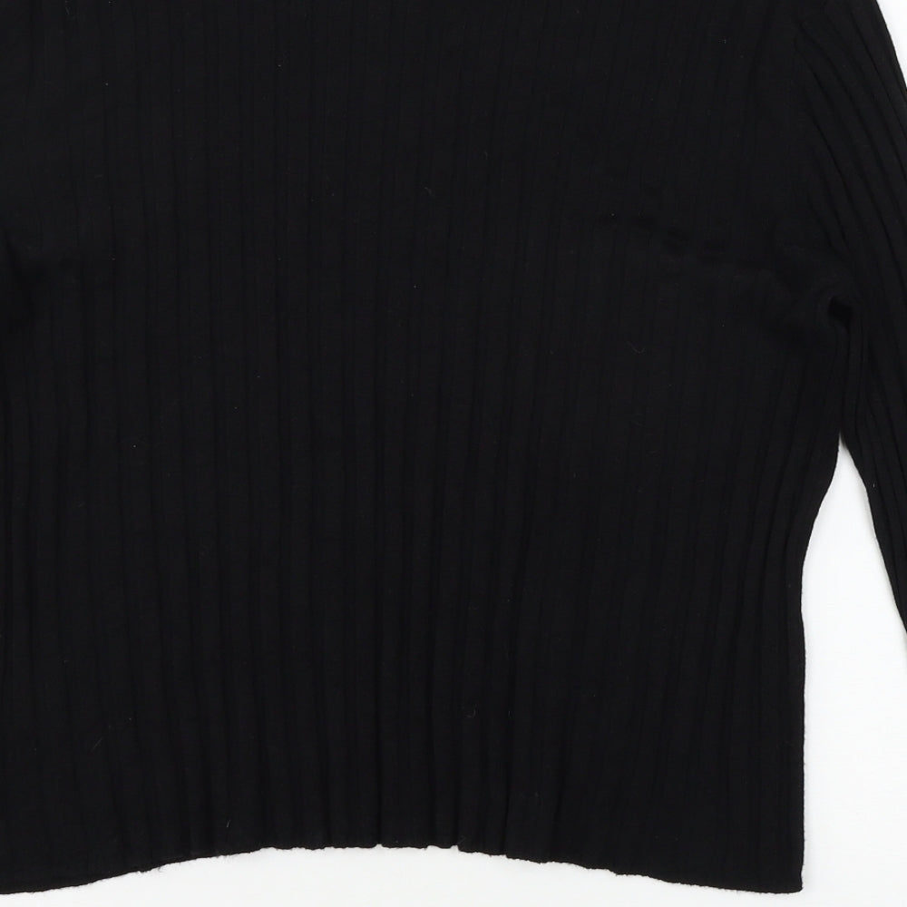 Womens UK Size L New Look Black Pullover Jumper