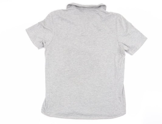 Religion Mens Grey Polo Size M