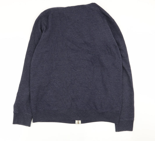 Asda George Mens Blue   Full Zip Jumper Size M