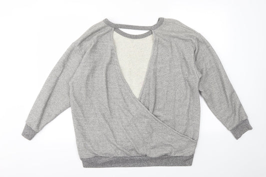 Light before dark Womens Grey Pullover Jumper Size S