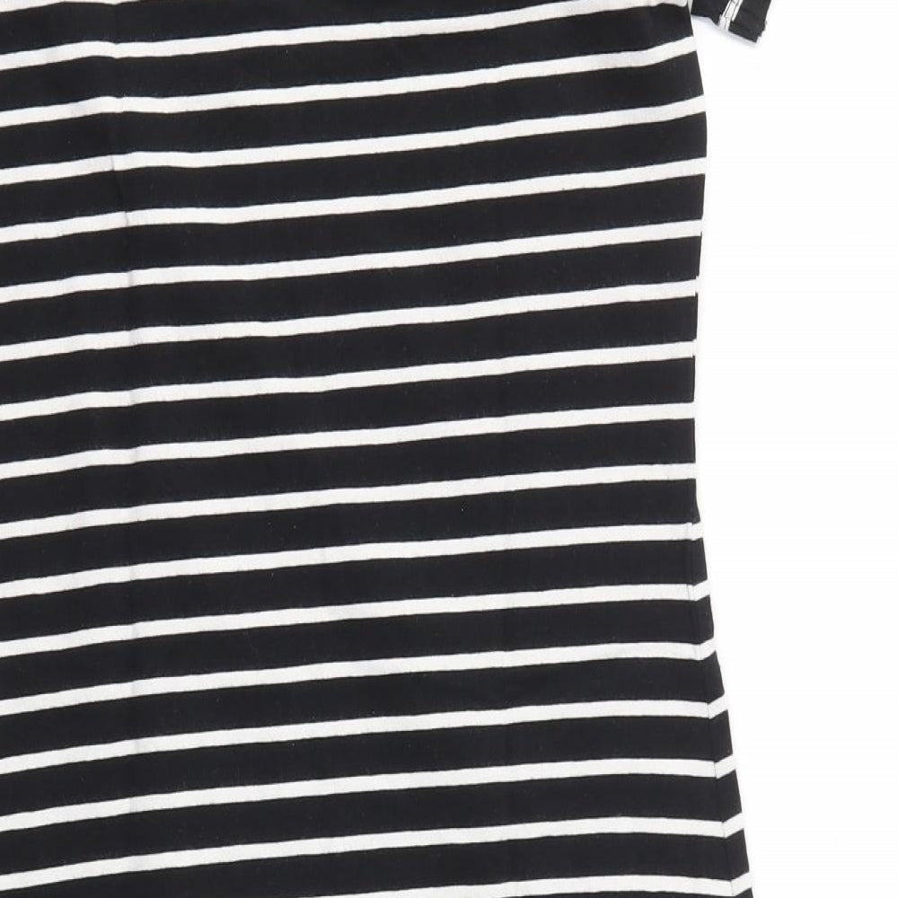 NOISY MAY Womens Black Striped Fit & Flare Size XS