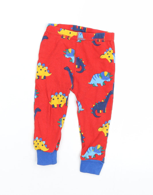 NEXT Boys Red Animal Print Cami Pyjama Pants Size 12-18 Months - dinosaurs