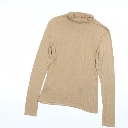 M&S Womens Brown Basic T-Shirt Size 10