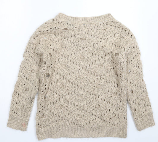 Womens UK Size 8 Atmosphere Grey Pullover Jumper