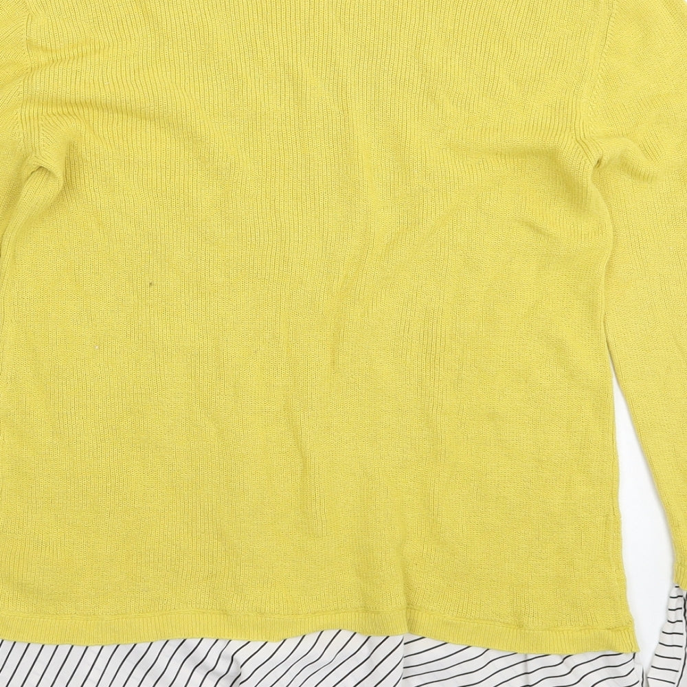 Womens UK Size 12 NEXT Yellow Pullover Jumper