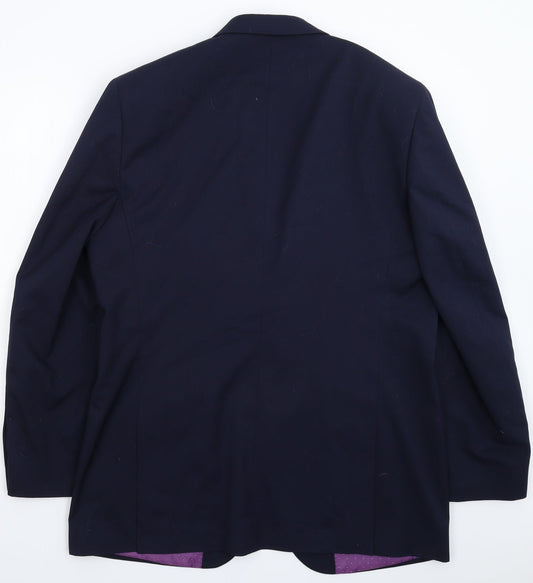 Mens UK Size 44 Greenwoods Regular Blue Suit Jacket