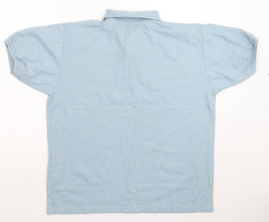 Modern Casuals Mens Blue Polo Size L