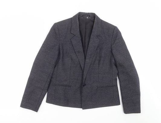 Womens UK Size 12 Marks and Spencer Regular Blue Suit Jacket