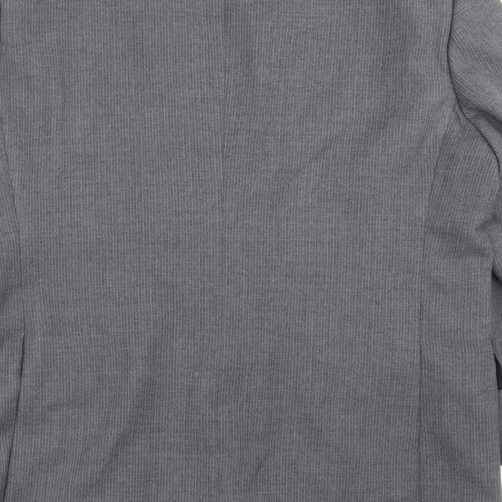 Mens UK Size 46 Preworn Regular Grey Suit Jacket