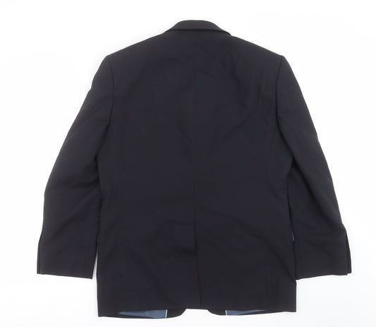 Mens UK Size 40 Marks and Spencer Regular Blue Suit Jacket
