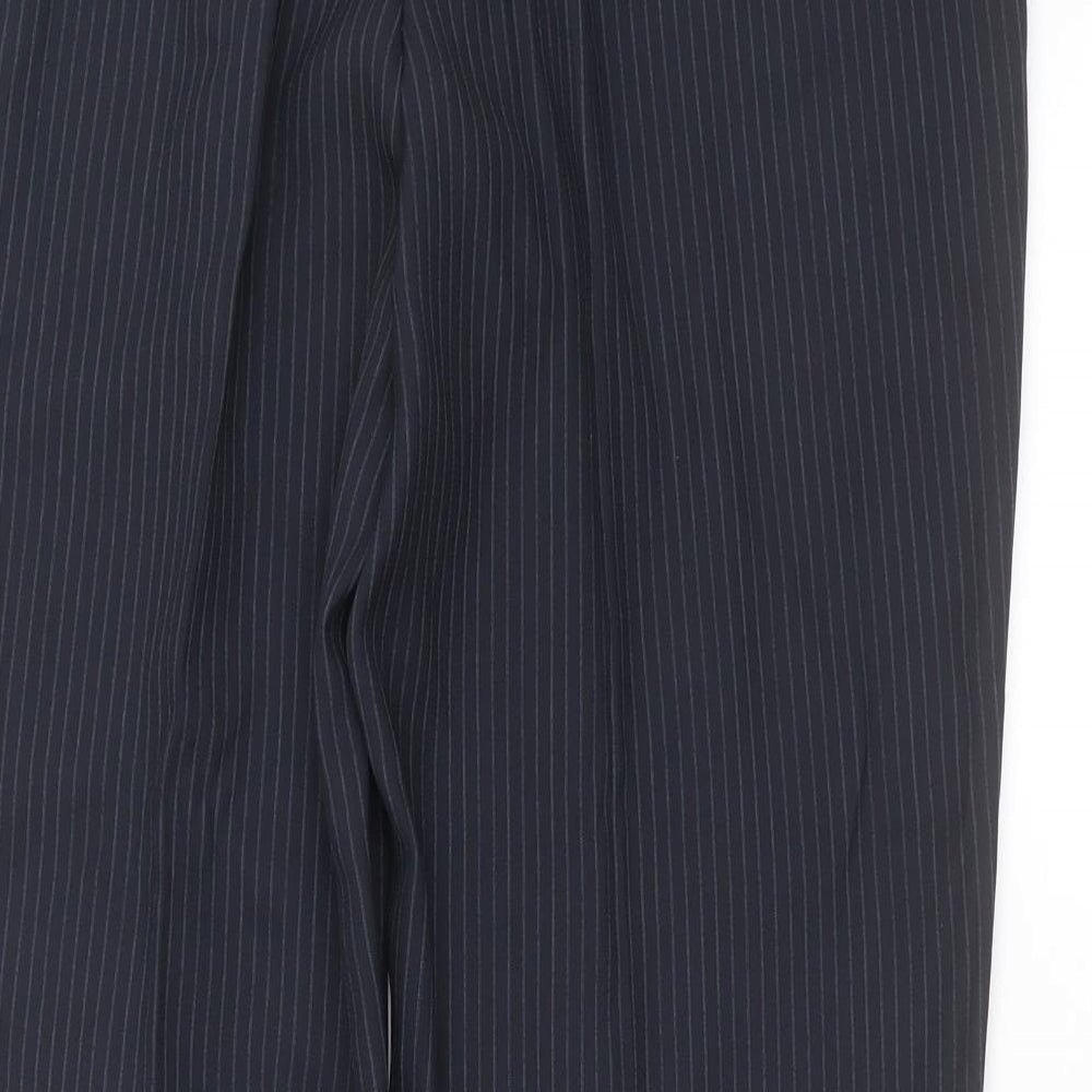 Preworn Mens Blue Striped Trousers Size 38 in L30 in