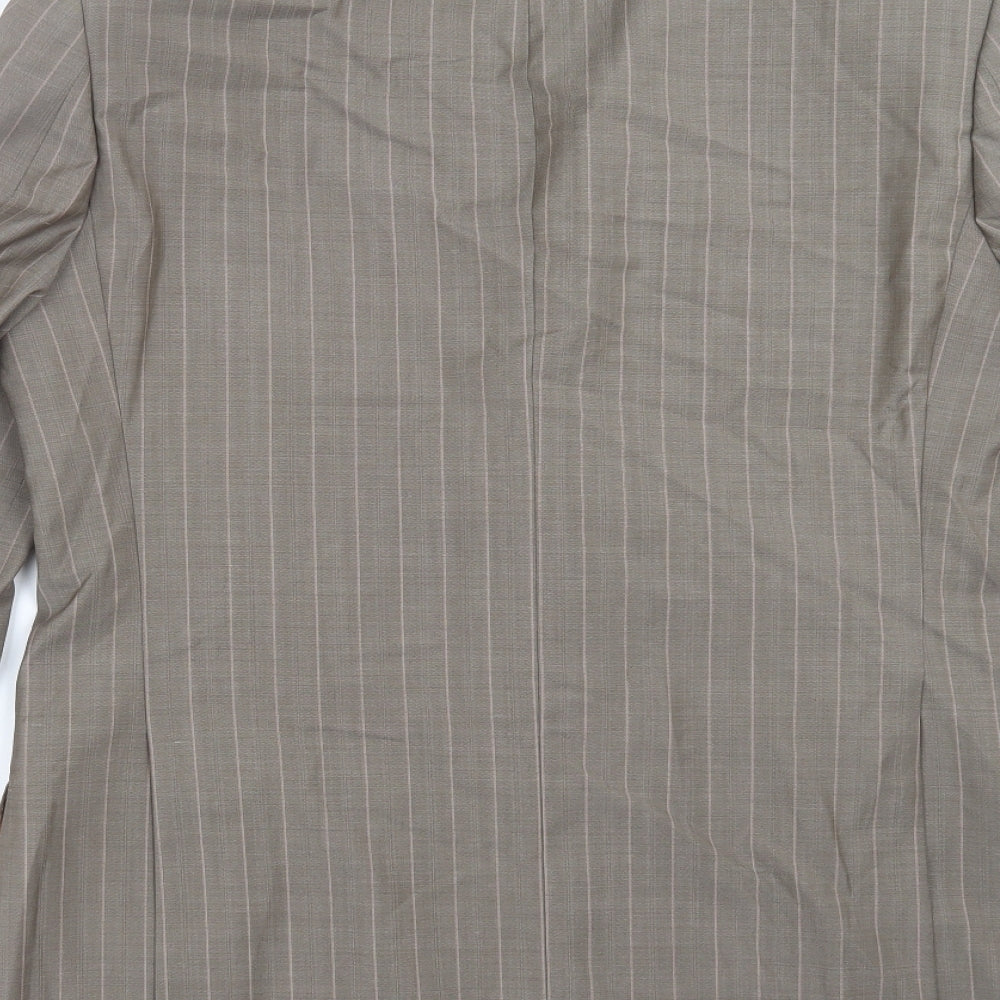 Mens UK Size 38 Simon Carter Regular Beige Suit Jacket