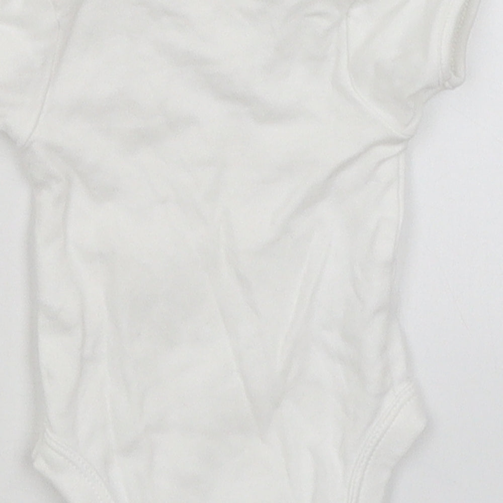 George Baby White Romper One-Piece Size Newborn