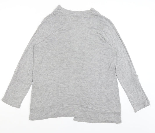 Womens UK Size 20 Papaya Grey Shrug Jumper