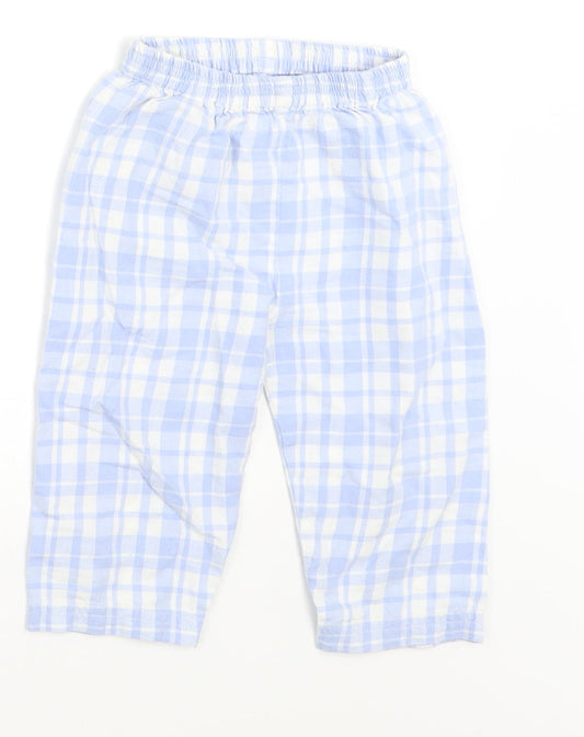 Nutmeg Baby Blue Check Cami Pyjama Set Size 9-12 Months