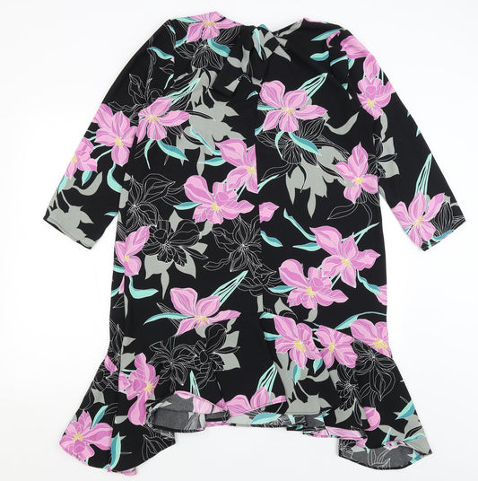 River Island Womens Black Floral Mermaid Size 14