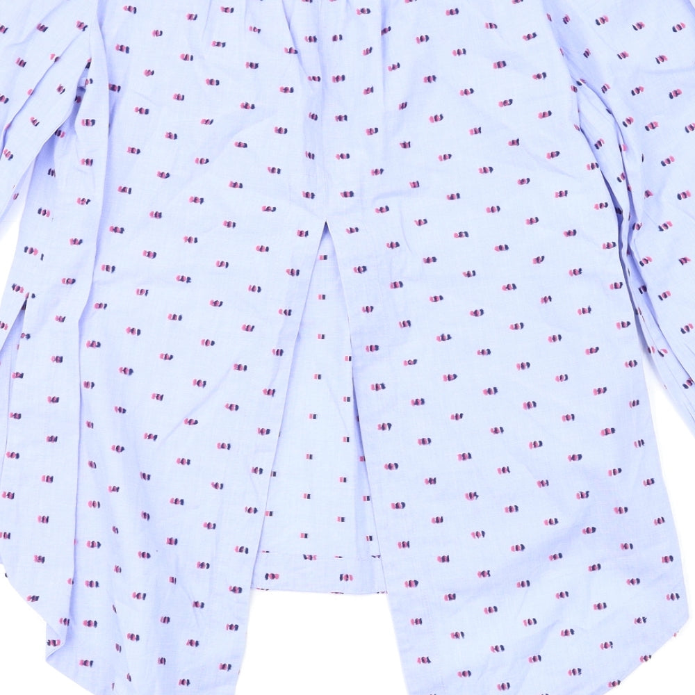 Womens UK Size 2XS BCBGMAXAZRIA Blue Basic Blouse