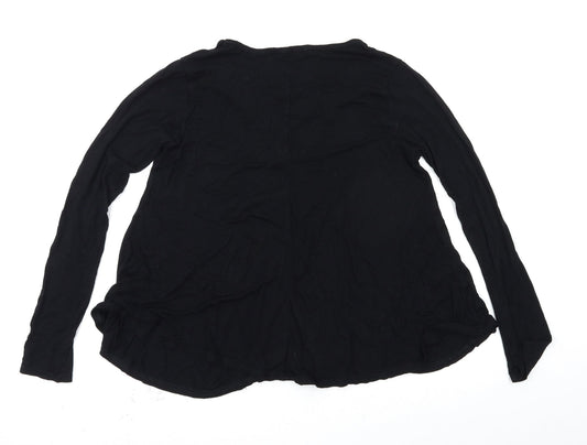 Boohoo Womens Black Basic T-Shirt Size 8