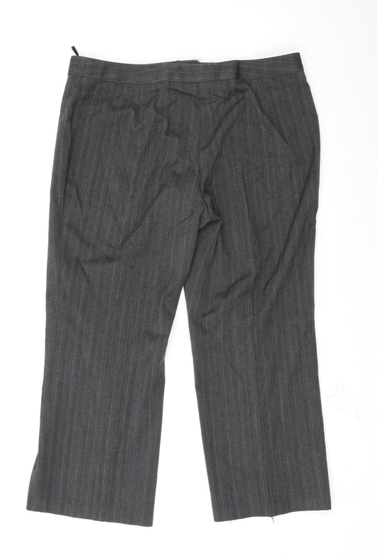 Womens UK Size 38 Preworn Regular Fit Grey Trousers