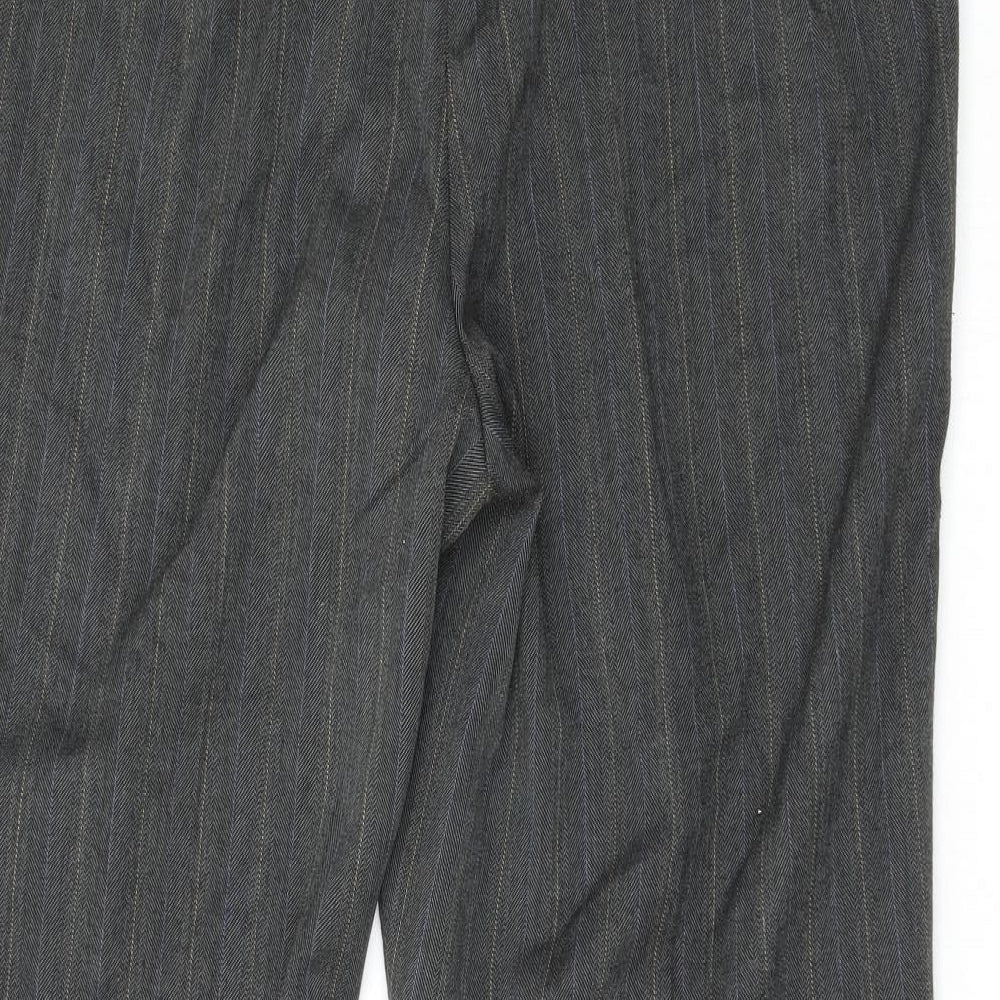 Womens UK Size 38 Preworn Regular Fit Grey Trousers