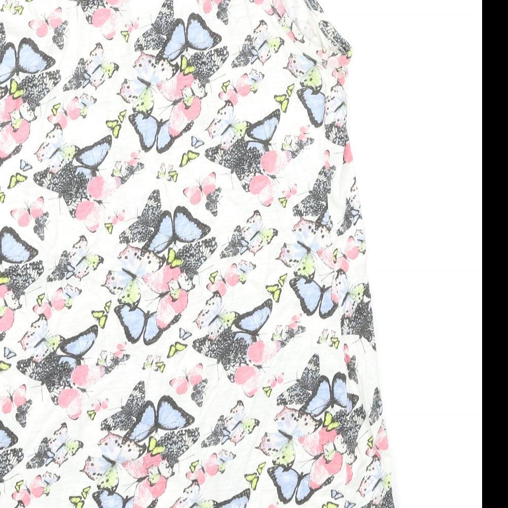 F&F Womens Multicoloured Floral Basic T-Shirt Size 6